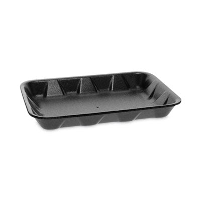 PCT0TFB04D10000 Supermarket Tray, #4D1, 9.5 x 7 x 1.25, Black, Foam, 500/Carton