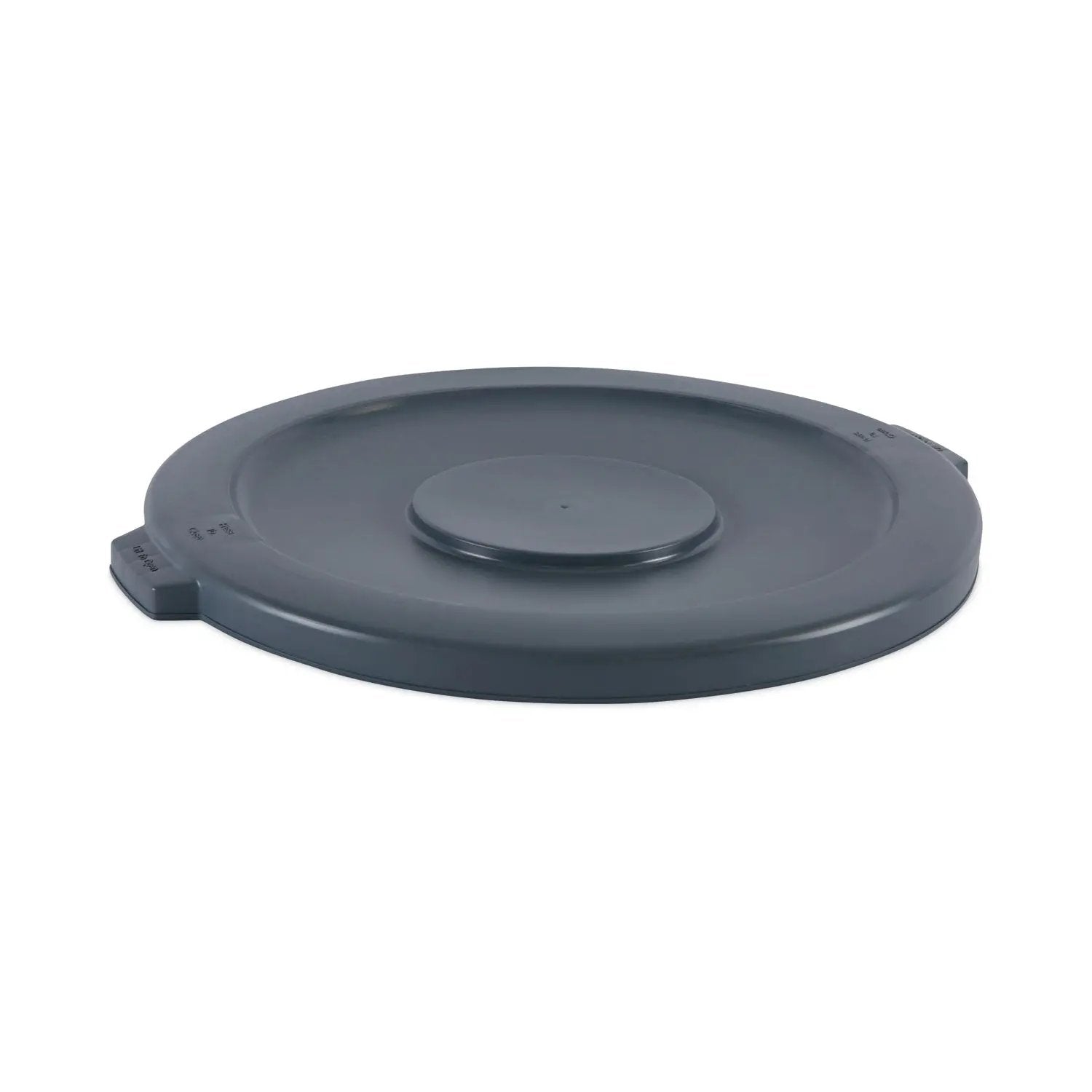 BWK44GLWRLIDGRA Lids For 44 Gal Waste Receptacles, Flat-Top, Round, Plastic Gray Boardwalk