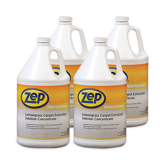 ZPP1041398 Carpet Extraction Cleaner, Lemongrass, 1 Gal Bottle, 4/carton Zep Professional
