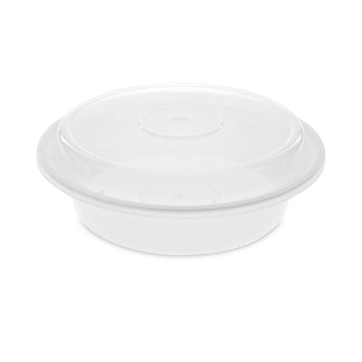 PCTNC723 Newspring VERSAtainer Microwavable Containers, 24 oz, 7 x 7 x 2.3, White/Clear, Plastic, 150/Carton PACTIV EVERGREEN CORPORATION