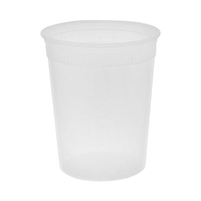 PCTSD5032Y Newspring DELItainer Microwavable Container, 32 oz, 4.55 x 4.55 x 5.55, Natural, Plastic, 480/Carton