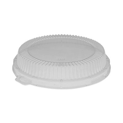 PCTYCI800120000 ClearView Dome-Style Lid with Tabs, Fluted, 8.88 x 8.88 x 0.75, Clear, Plastic, 504/Carton