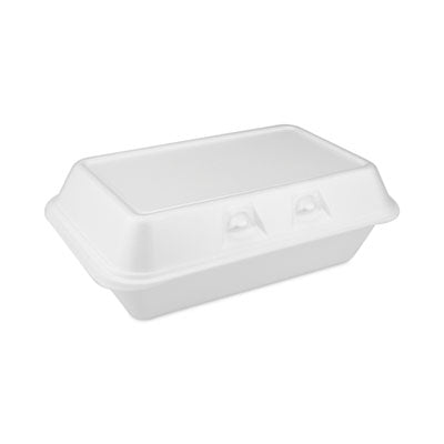 PCTYHLW01880000 SmartLock Foam Hinged Lid Container, Medium, 8.75 x 5.5 x 3, White, 220/Carton