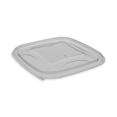 PCTYSACLF05 EarthChoice Square Recycled Bowl Flat Lid, 5.5 x 5.5 x 0.75, Clear, Plastic, 504/Carton
