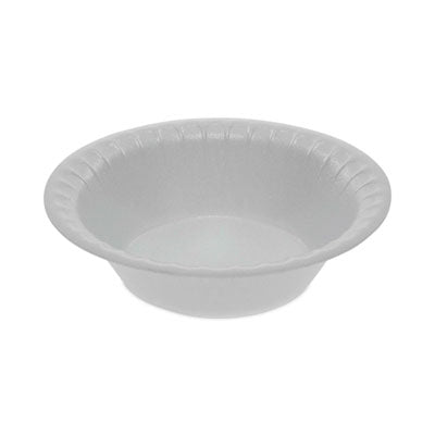 PCTYTH100040000 Placesetter Satin Non-Laminated Foam Dinnerware, Bowl, 5 oz, White, 1,250/Carton