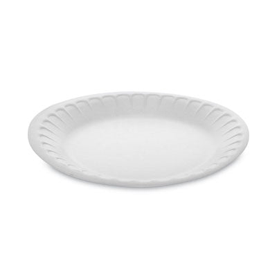 PCTYTH100070000 Placesetter Satin Non-Laminated Foam Dinnerware, Plate, 7" dia, White, 900/Carton