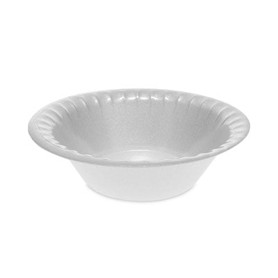 PCTYTK100120000 Placesetter Deluxe Laminated Foam Dinnerware, Bowl, 12 oz, White, 1,000/Carton