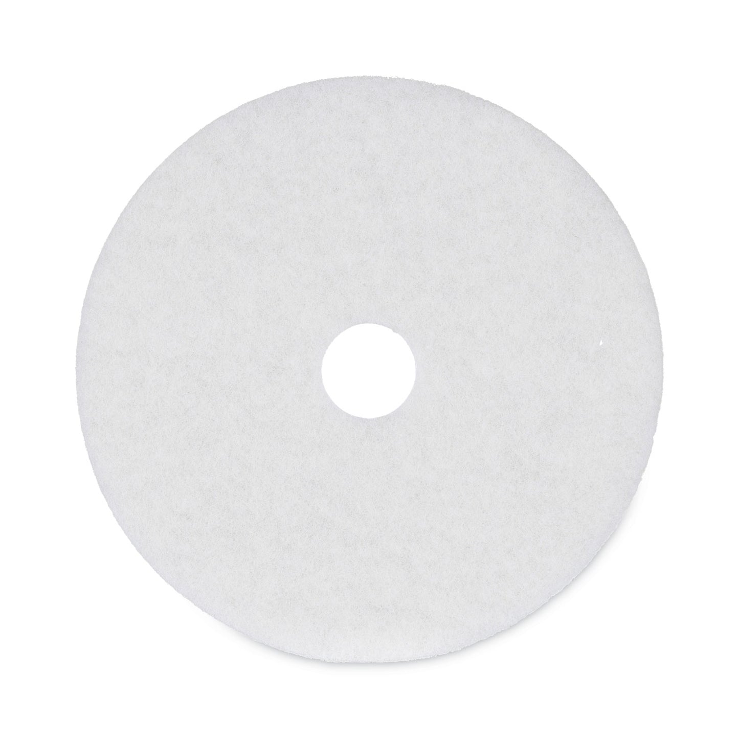BWK4020WHI Polishing Floor Pads, 20" Diameter, White, 5/carton