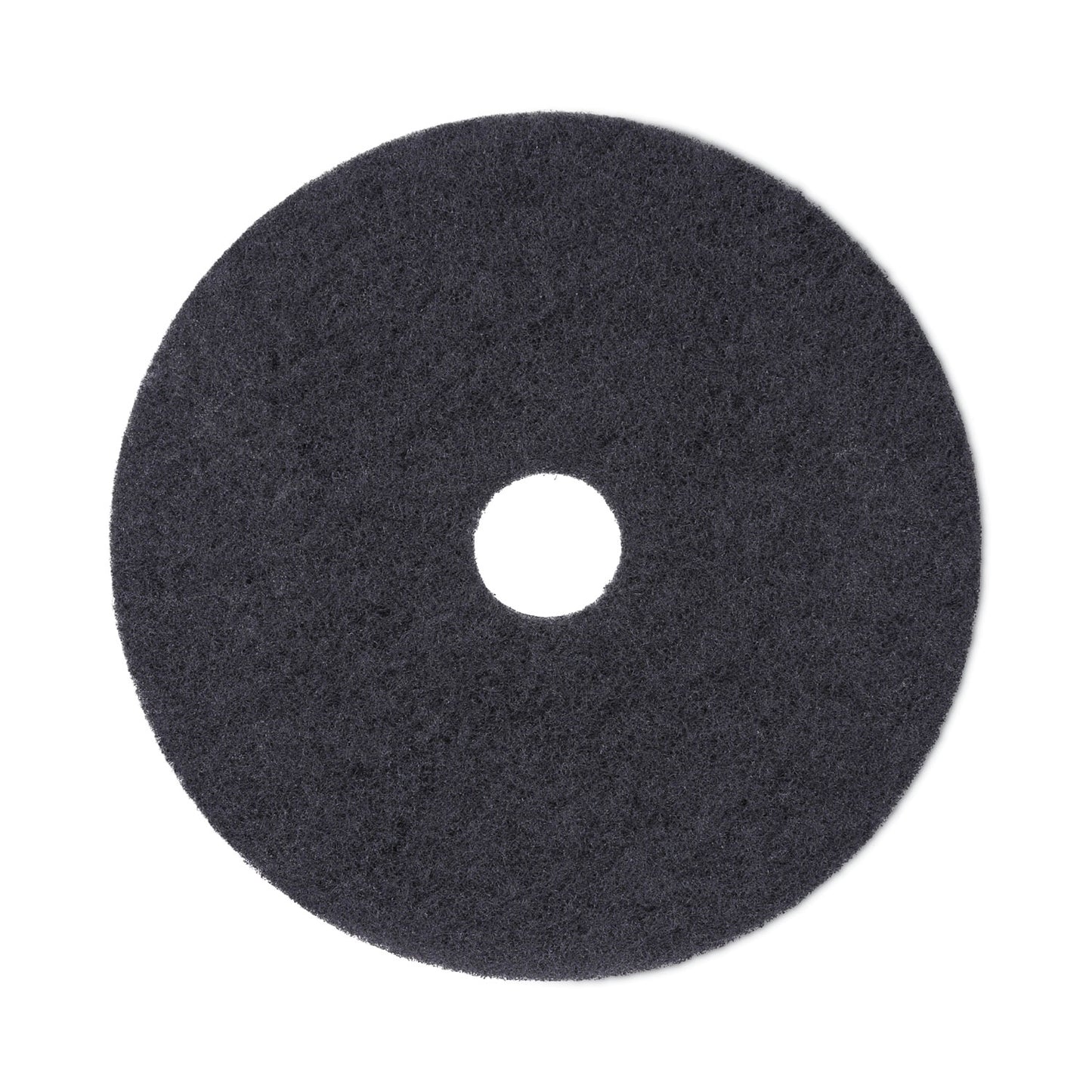 BWK4019BLA Stripping Floor Pads, 19" Diameter, Black, 5/carton