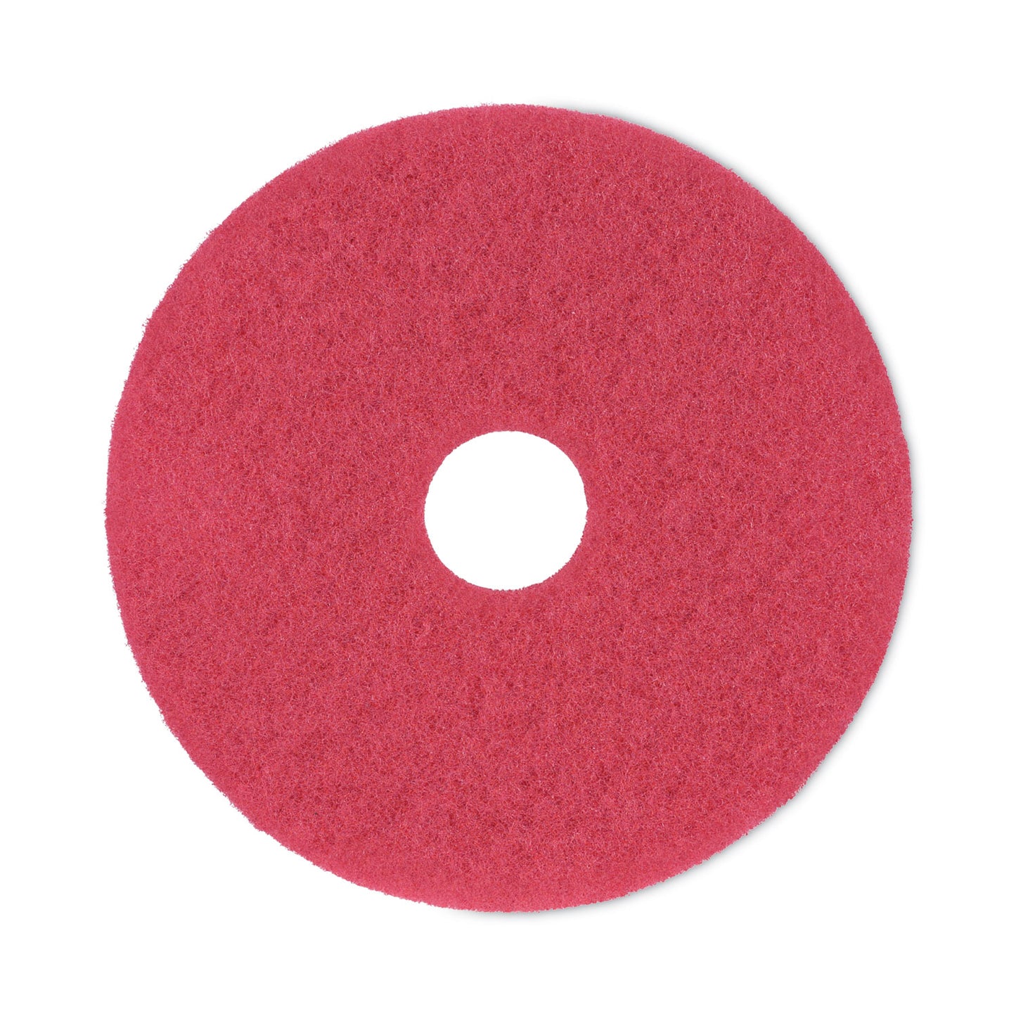 BWK4017RED Buffing Floor Pads, 17" Diameter, Red, 5/carton