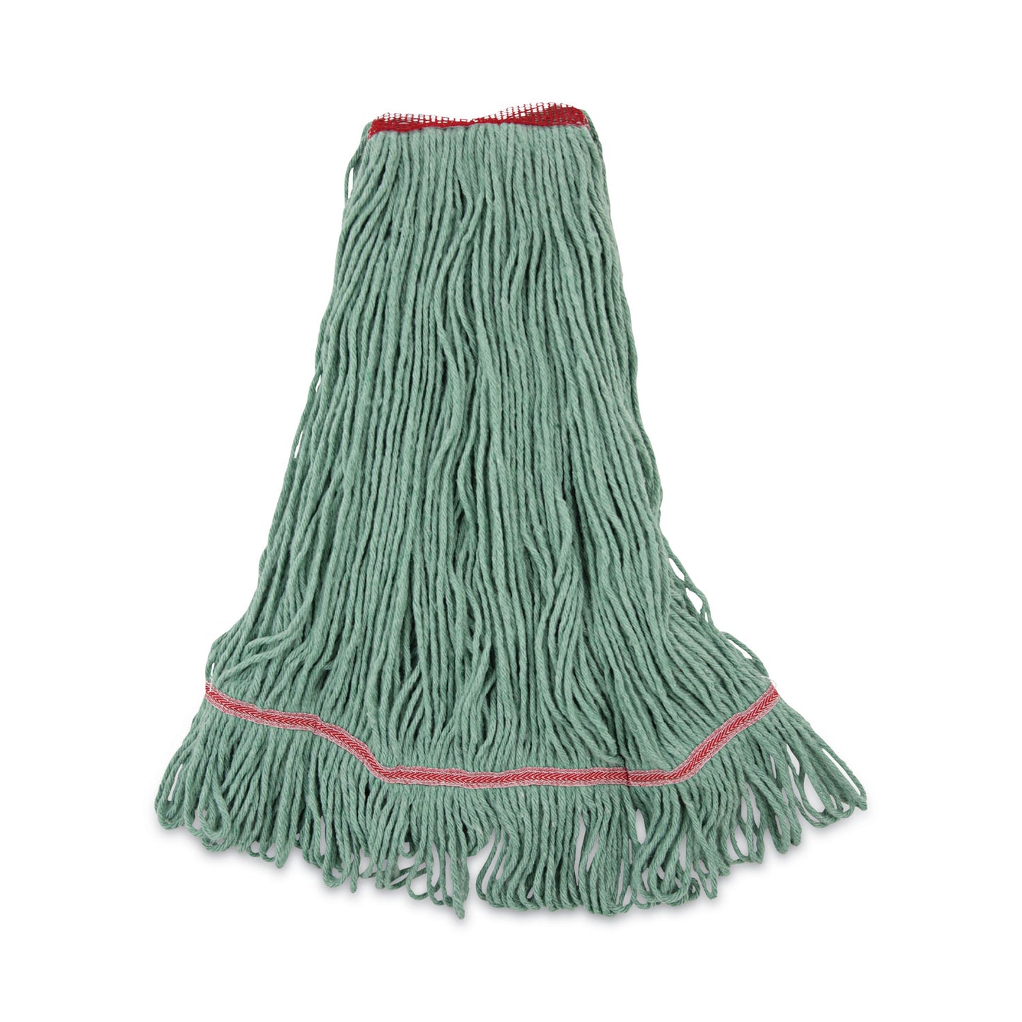 BWK503GNNB Narrowband Looped-End Mop Head, Premium Standard Head, Cotton/Rayon/Synthetic Fiber, Large, Green