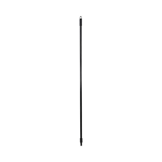 BWK636 Fiberglass Broom Handle, Nylon Plastic Threaded End, 1" dia x 60", Black