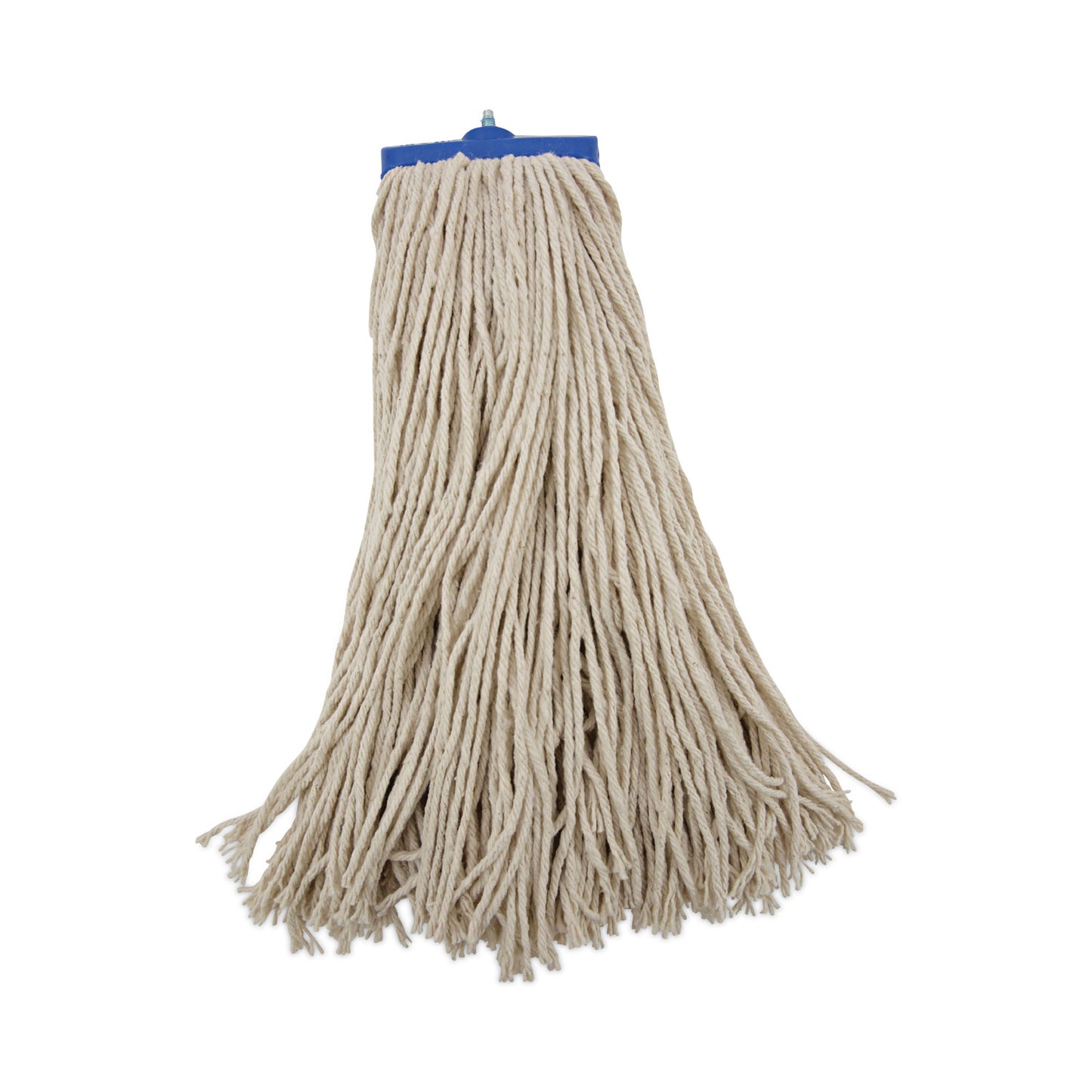 BWK720C Mop Head, Economical Lie-Flat Head, Cotton Fiber, 20 oz, White, 12/Carton