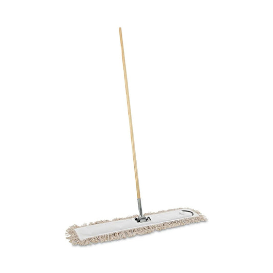 BWKM365C Cotton Dry Mopping Kit, 36 X 5 Natural Cotton Head, 60