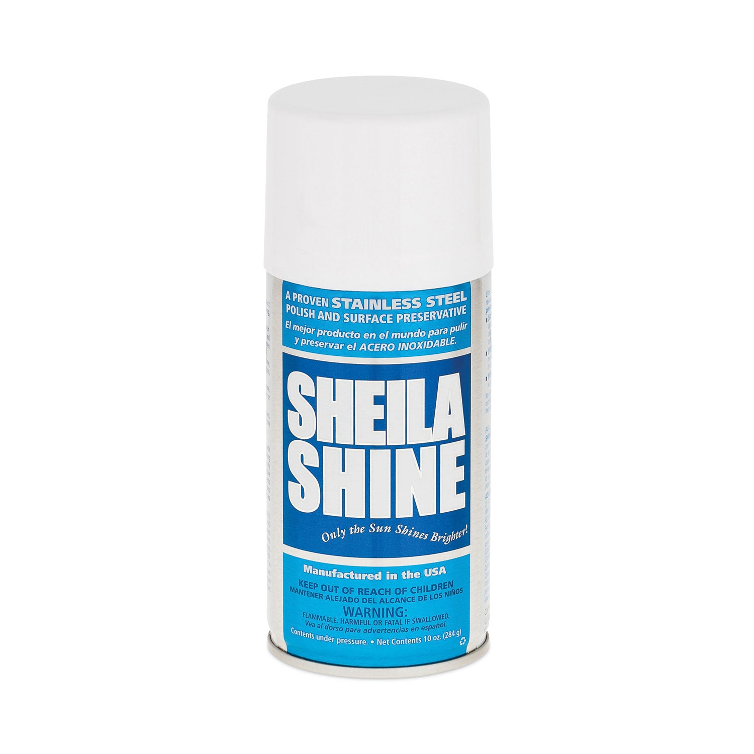 SSI1EA Stainless Steel Cleaner And Polish, 10 Oz Aerosol Spray Sheila Shine