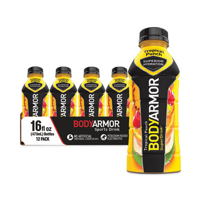BDA10000814 SuperDrink Sports Drink, Tropical Punch, 16 oz Bottle, 12/Pack COCA-COLA
