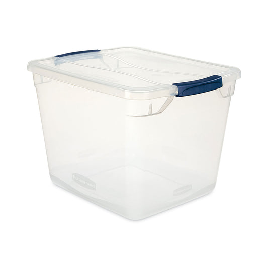 UNXRMCC300014 Clever Store Basic Latch-Lid Container, 7.5 gal, 13.37" x 18.75" x 10.5", Clear