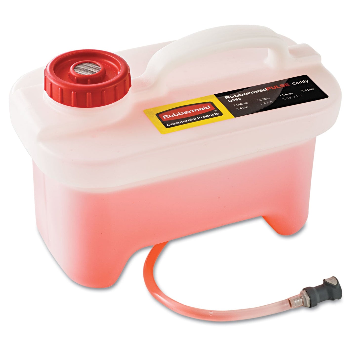 RCPQ96600 Hygen Pulse Caddy With Clean Connect, 2 Gal, White RUBBERMAID COMMERCIAL PROD.
