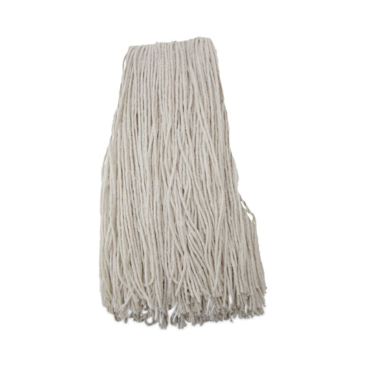 BWK224RCT Premium Cut-End Wet Mop Heads, Rayon, 24 oz, White, 12/Carton