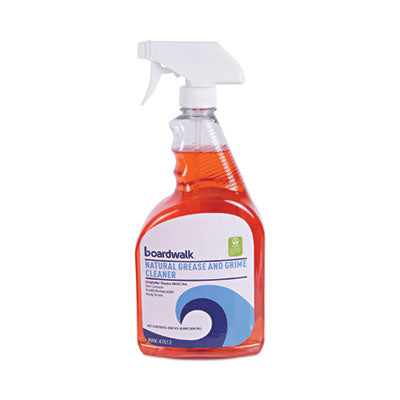 BWK47612EA Natural Grease and Grime Cleaner, Unscented, 32 oz Spray Bottle BOARDWALK