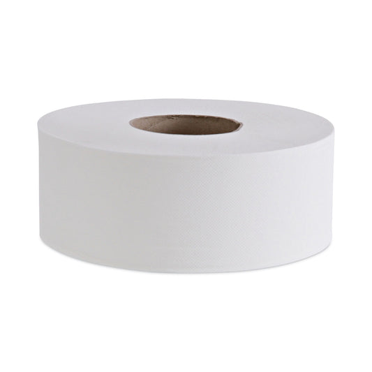 BWK410323 Jumbo Roll Bathroom Tissue, Septic Safe, 2-Ply, 3.4" x 1,000 ft, White, 12 Rolls/Carton