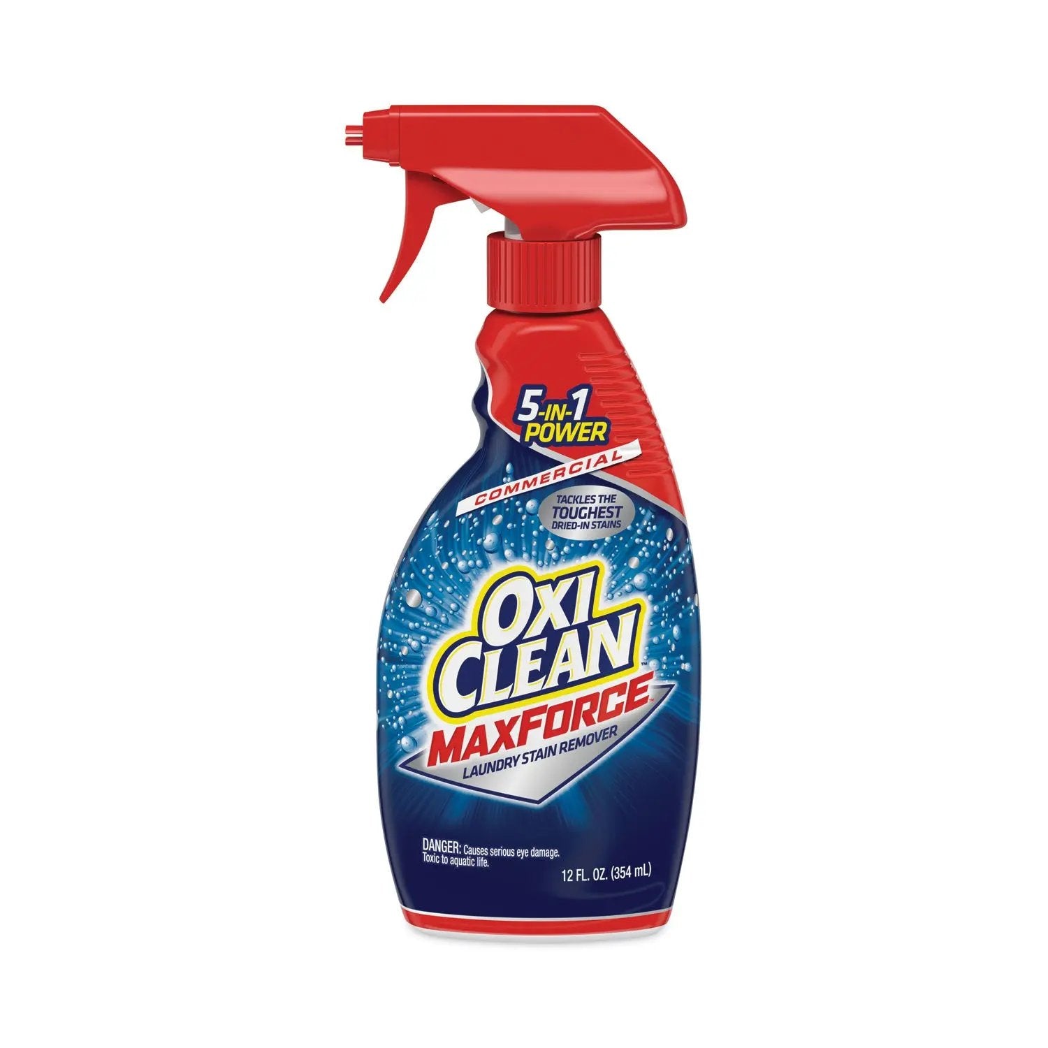 CDC5703700070EA Max Force Laundry Stain Remover, 12 Oz Spray Bottle OxiClean