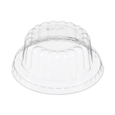SCCDF35 Flat-Top Dome PET Plastic Lids, For 3.5 oz Containers, 3.13" Diameter x 1.25" h, Clear, 1,000/Carton