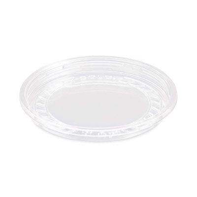 SCCLG8R Bare Eco-Forward RPET Deli Container Lids, Recessed Lid, Fits 8 oz Containers, Clear, Plastic, 50/Pack, 10 Packs/Carton