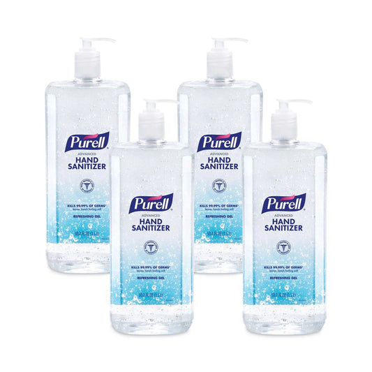 GOJ501504CT Advanced Hand Sanitizer Refreshing Gel, 1.5 L Pump Bottle, Clean Scent, 4/Carton PURELL