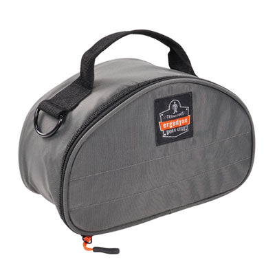 EGO13187 Arsenal 5187 Clamshell Half Respirator Bag with Zipper Closure, 4 x 9 x 5, Gray