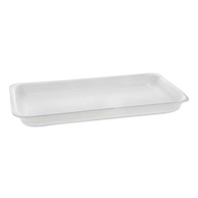 PCT51P125PZ Supermarket Tray, #25PZ, 15 x 8 x 1.25, White, Foam, 200/Carton
