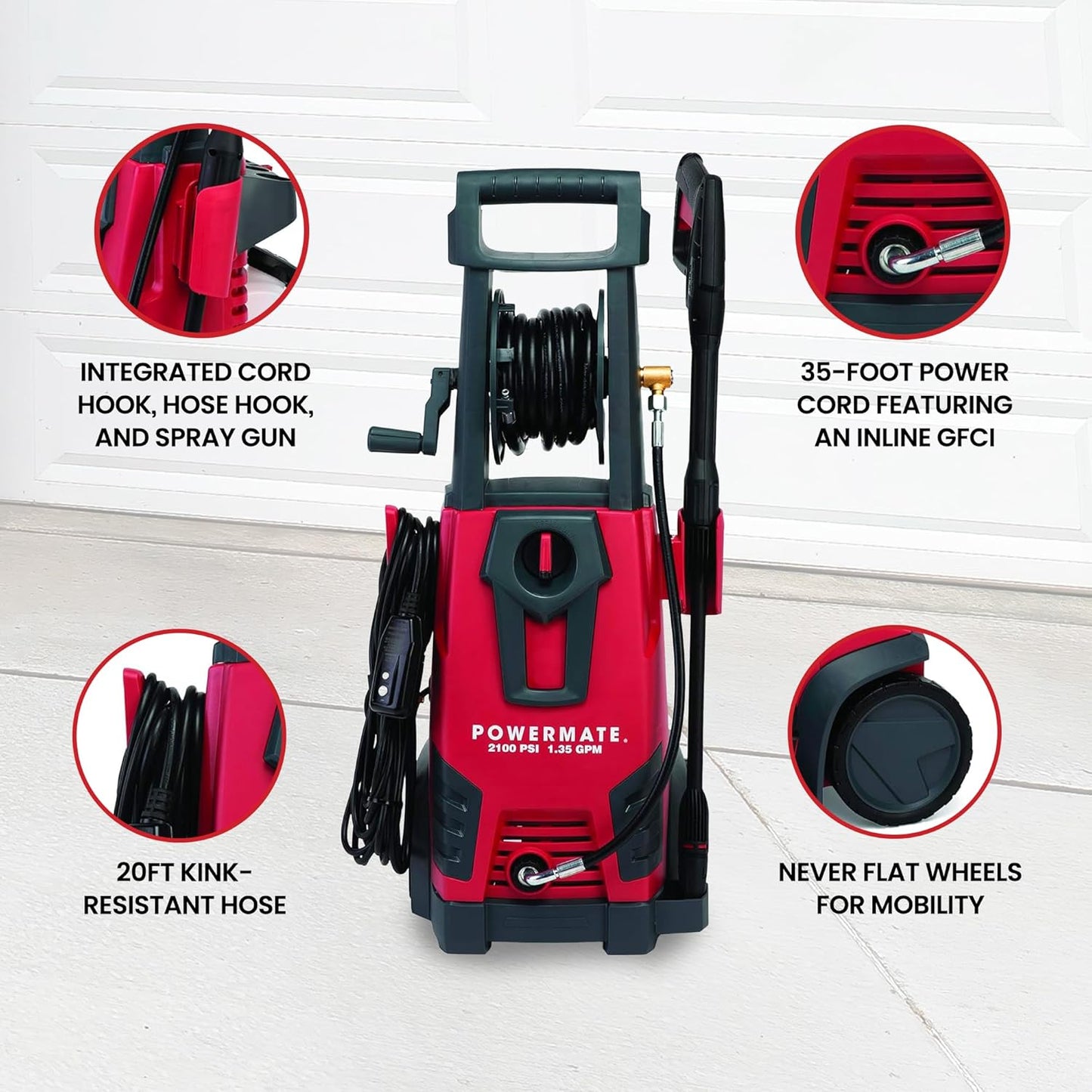 Powermate PM2100 Pressure Washer 2100 PSI America's 1st Maintenance