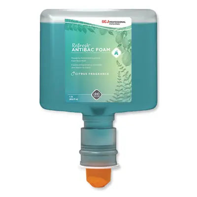SJNANT120TF Refresh Foaming Hand Soap Touch Free Cartridge Refill, Citrus Scent, 1.2 L, 3/Carton SC JOHNSON