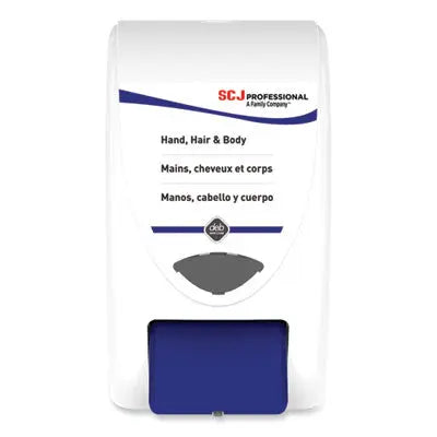 SJNSHW2LDP Cleanse Hand, Hair and Body Dispenser, 2 L, 6.4 x 5.7 x 11.5, White/Blue, 8/Carton SC JOHNSON