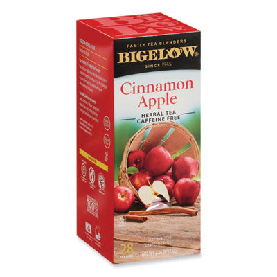 BTCRCB11397 Apple Cinnamon Herbal Tea, 0.09 Tea Bag, 28/box BIGELOW TEA CO.