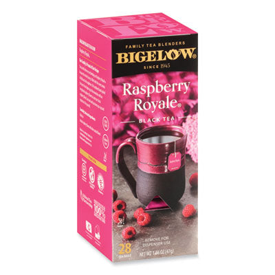 BTC003401 Raspberry Black Tea, Raspberry, 0.34 Lbs, 28/box BIGELOW TEA CO.