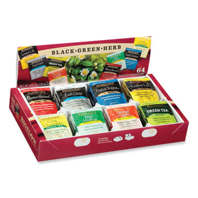 BTCRCB10568 Variety Pack Assorted Tea Bags, Individually Wrapped, 64 Tea Bags/box BIGELOW TEA CO.