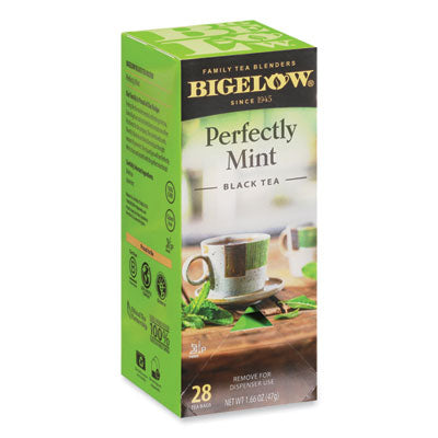 BTC10344 Perfectly Mint Black Tea, 28/Box BIGELOW TEA CO.