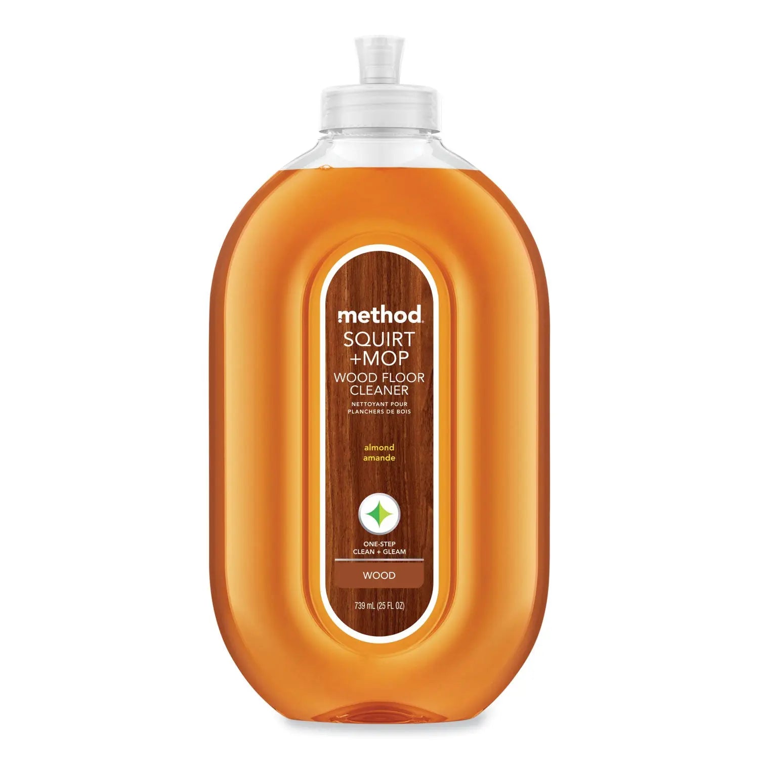 MTH00562 Squirt + Mop Wood Floor Cleaner, Almond Scent, 25 Oz Squirt Bottle Method