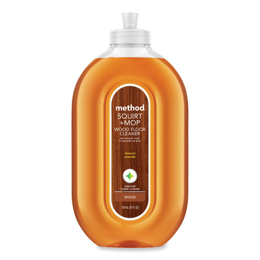 MTH00562 Squirt + Mop Wood Floor Cleaner, Almond Scent, 25 Oz Squirt Bottle Method