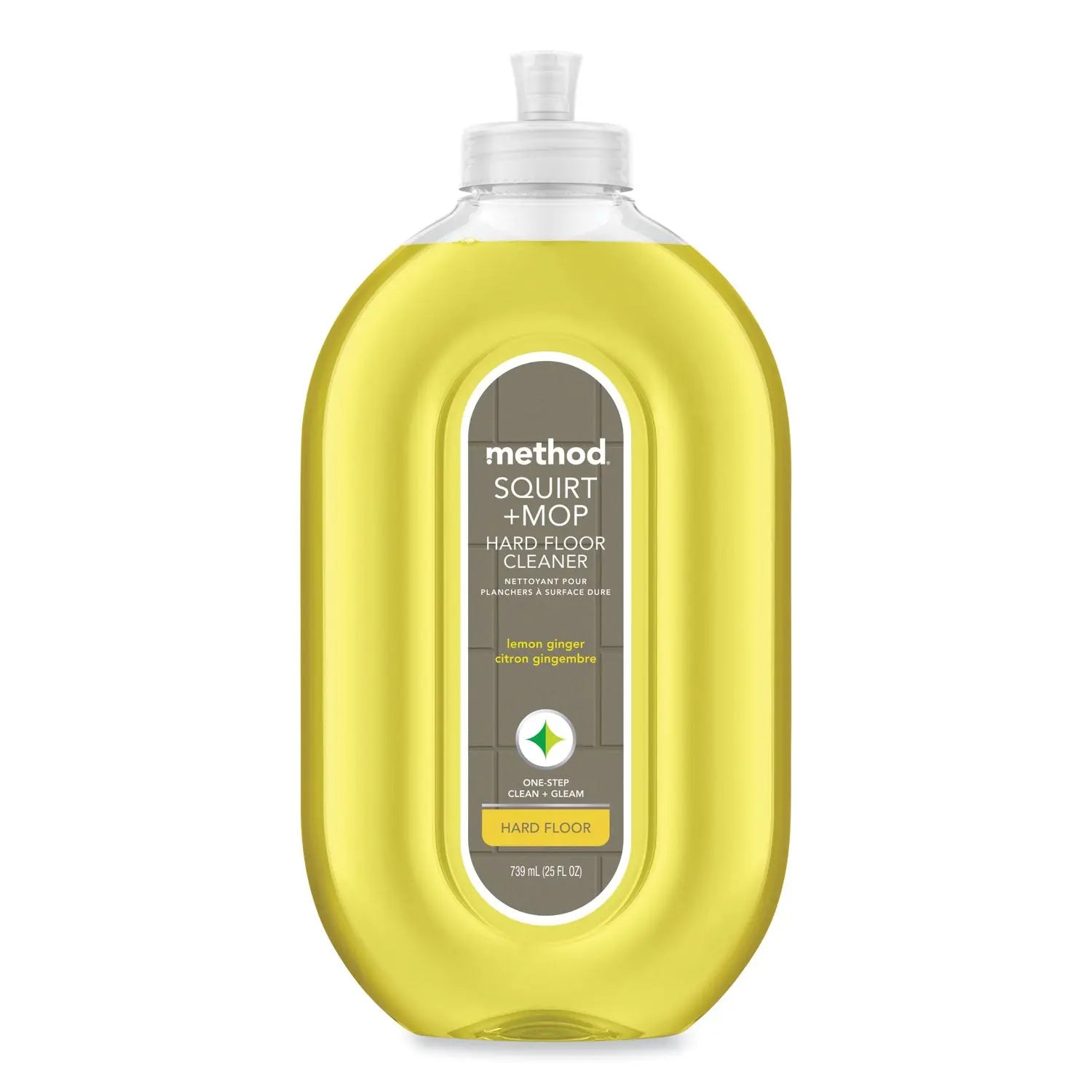 MTH00563 Squirt + Mop Hard Floor Cleaner, 25 Oz Spray Bottle, Lemon Ginger Scent Method