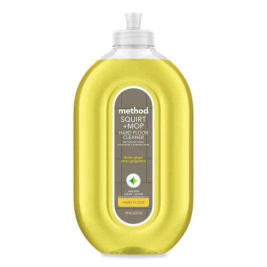 MTH00563 Squirt + Mop Hard Floor Cleaner, 25 Oz Spray Bottle, Lemon Ginger Scent Method