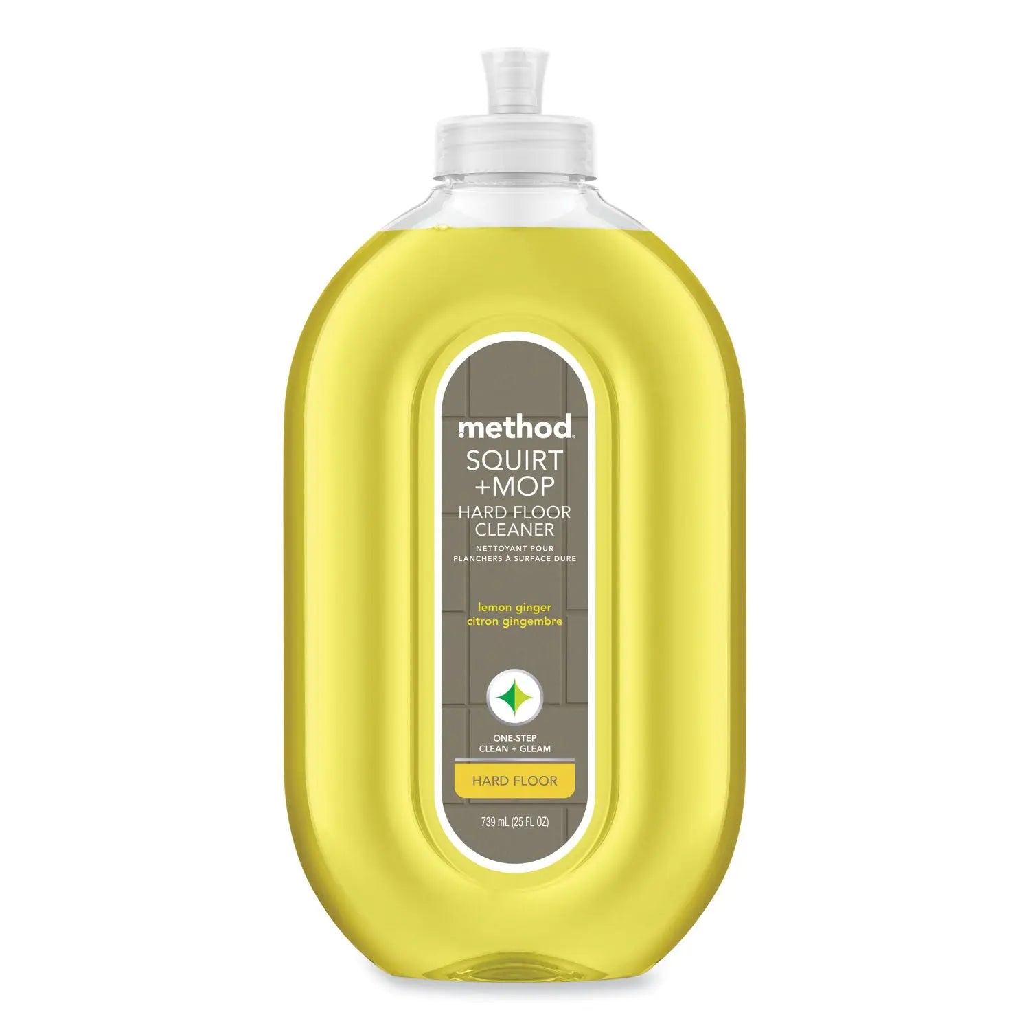MTH00563CT Squirt + Mop Hard Floor Cleaner, 25 Oz Spray Bottle, Lemon Ginger, 6/carton Method