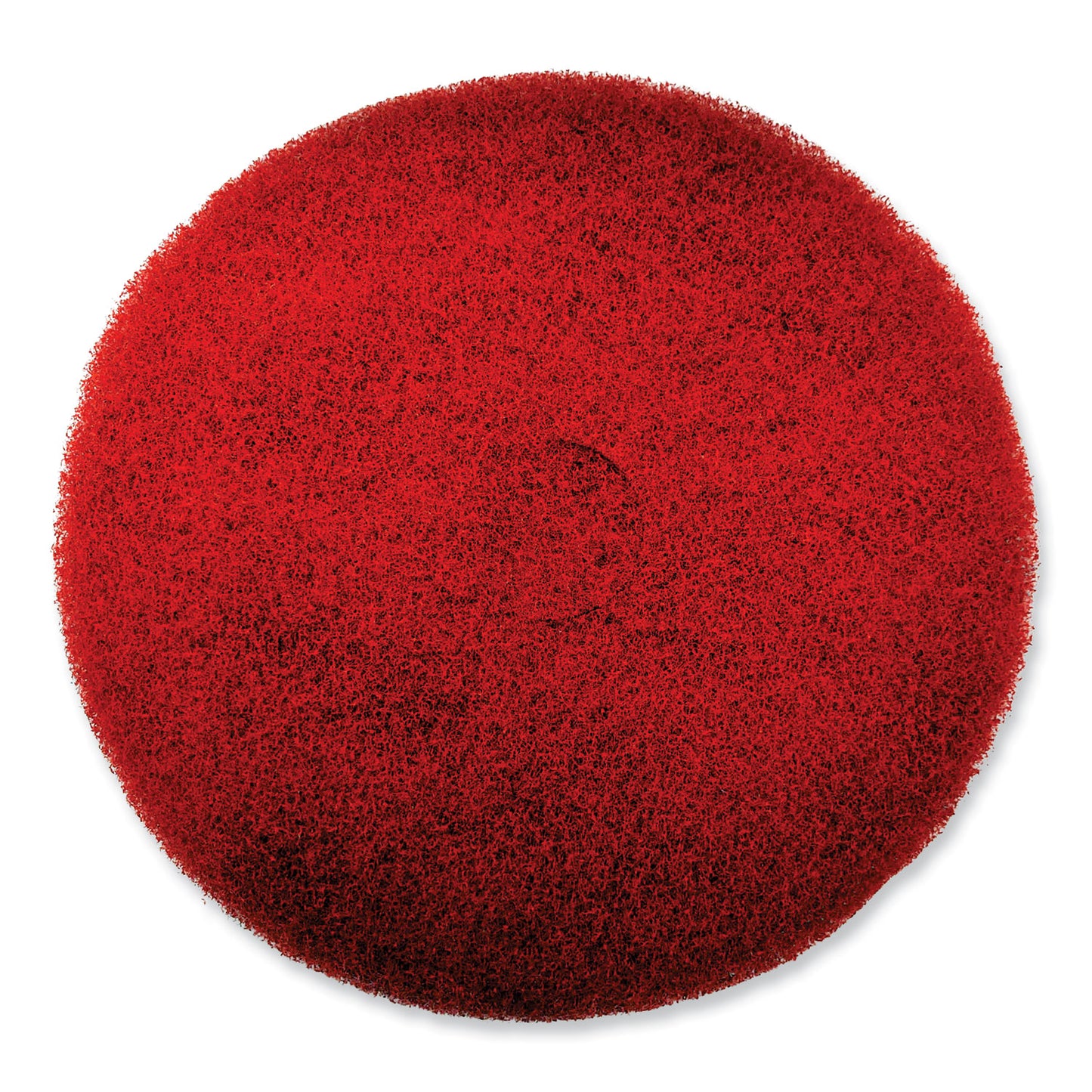 SJN319310 EZ CARE Heavy Duty Scrub Pad, 16" Diameter, Red/Gray, 5/Carton