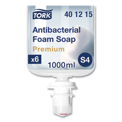 TRK401815 Premium Antibacterial Foam Soap Refill, Unscented, 1 L, 6/Carton ESSITY