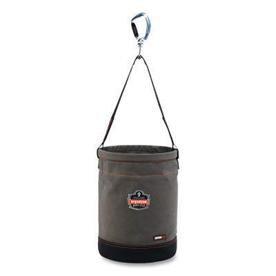 EGO14940 Arsenal 5940 Swiveling Carabiner Canvas Hoist Bucket, 150 lb, Gray