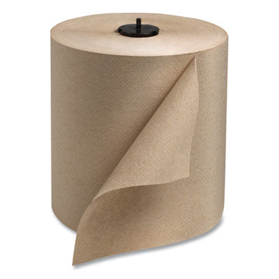 TRK291350 Basic Paper Wiper Roll Towel, 1-Ply, 7.68" x 1,150 ft, Natural, 4 Rolls/Carton