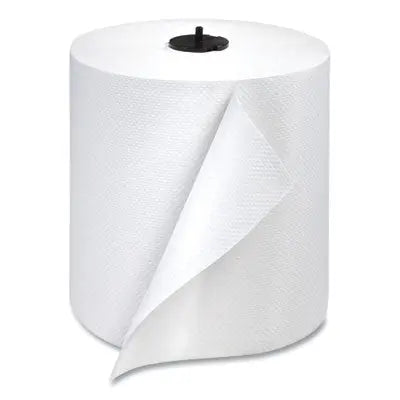TRK291380 Paper Wiper Roll Towel, 1-Ply, 7.68" x 1,150 ft, White, 4 Rolls/Carton ESSITY