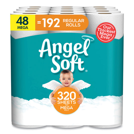 GPC7940350 Mega Toilet Paper, Septic Safe, 2-Ply, White, 320 Sheets/Roll, 48 Rolls/Pack