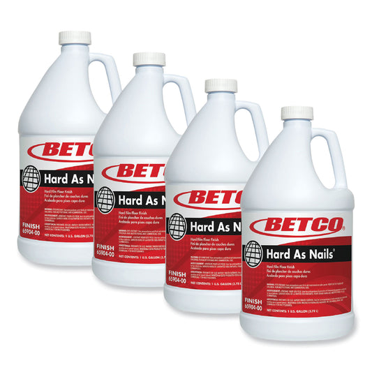 BET6590400 Hard As Nails Floor Finish, 1 gal Bottle, 4/Carton